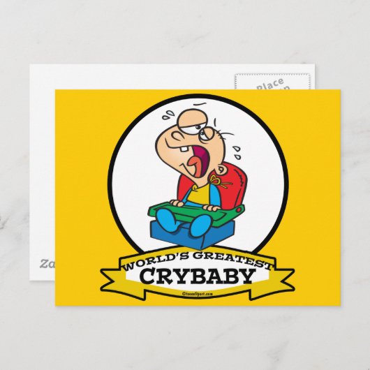 世界最大級の泣き虫の漫画 ポストカード (正面/裏面)