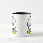 世界最大級の清掃係の女性漫画 マグカップ (中央)