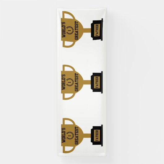 世界最大級の父の日4x12ビニールバナー 横断幕 (縦)