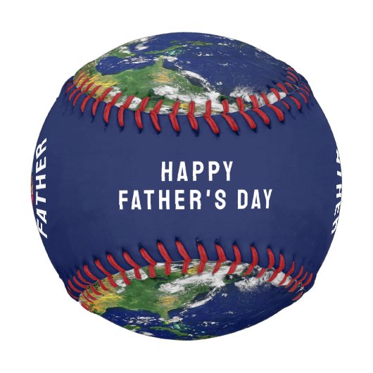 世界最大級の父星地球の地球写真 野球ボール (正面)