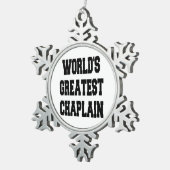 世界最大級の牧師 スノーフレークピューターオーナメント (右)