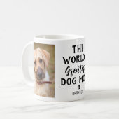 世界最大級の犬の母の写真パーソナライズされた コーヒーマグカップ (正面左)