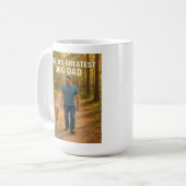 世界最大級の犬パパ- Morning Walk Edition コーヒーマグカップ (正面左)