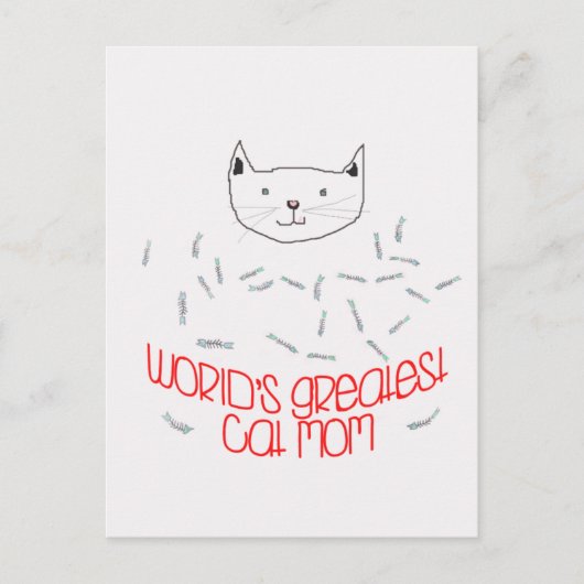 世界最大級の猫ママ葉書 ポストカード (正面)
