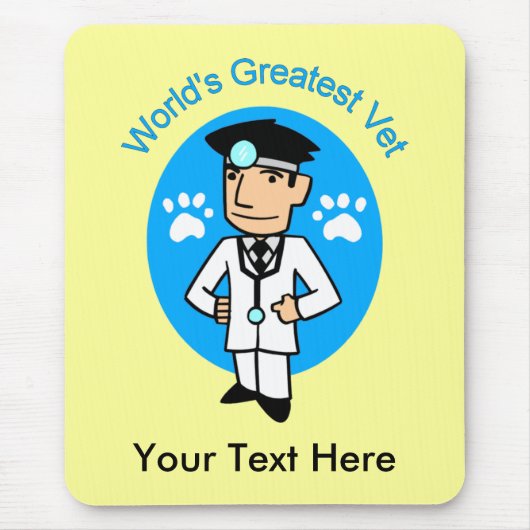 世界最大級の獣医カスタマイズ可能マウスパッド マウスパッド (正面)