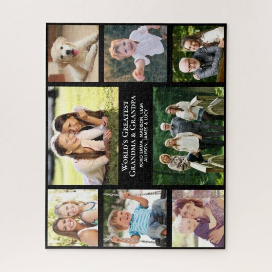 世界最大級の祖父母カスタム写真集 ジグソーパズル (縦)