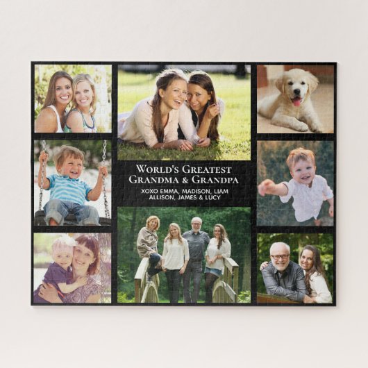 世界最大級の祖父母カスタム写真集 ジグソーパズル (横)