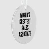 世界最大級の販売担当者 オーナメント (正面)