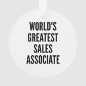 世界最大級の販売担当者 オーナメント (裏面)