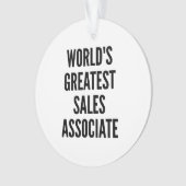 世界最大級の販売担当者 オーナメント (正面)
