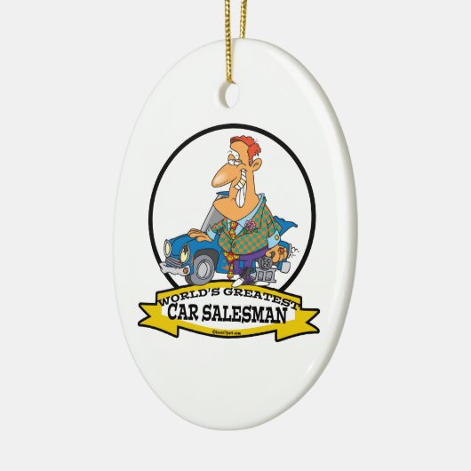 世界最大級の車セールスマンIIアニメ セラミックオーナメント (左)