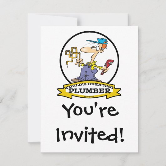 世界最大級の配管工II男漫画 招待状 (正面)