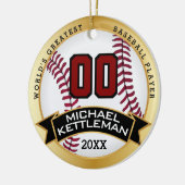世界最大級の野球選手セラミックオーナメント セラミックオーナメント (左)