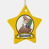 世界最大級の銀行員の女性漫画 セラミックオーナメント (右)