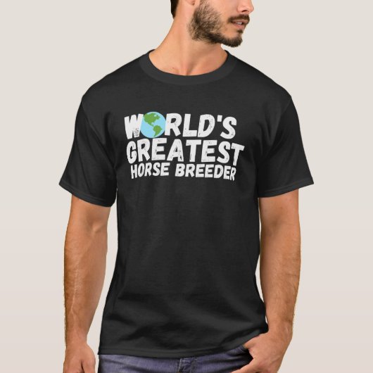 世界最大級の馬のブリーダー Tシャツ (正面)
