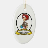 世界最大級の黒い金曜の買い物漫画 セラミックオーナメント (右)