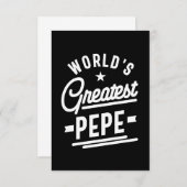世界最大級のPepe Grandpa Tシャツ 出欠カード (正面/裏面)
