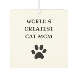 世界最大級キャットママカスタム文字パーソナライズされた カーエアーフレッシュナー