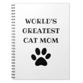 世界最大級キャットママカスタム文字パーソナライズされた ノートブック (正面)