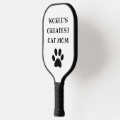 世界最大級キャットママカスタム文字パーソナライズされた ピックルボールラケット (左)