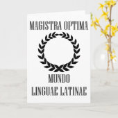 世界最大級ラテン先生(女性) カード (黄色い花)