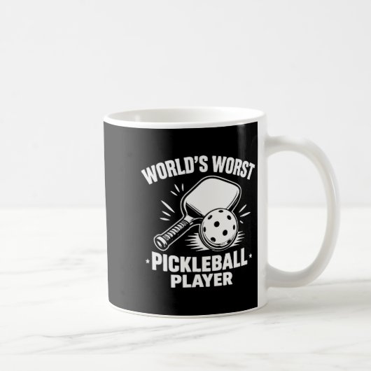 世界最弱のピックルボール選手 -  コーヒーマグカップ (右)