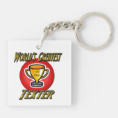 世界最強のテクスタートロフィーキーチェーン キーホルダー (裏面)