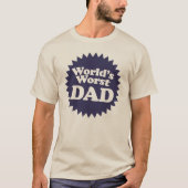 世界最悪のパパ Tシャツ (正面)