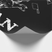 世界最悪のビーガン肉BBQチキンピッグカウズ ラッピングペーパー (角)