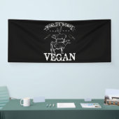 世界最悪のビーガン肉BBQチキンピッグカウズ 横断幕 (トレードショー)