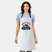 世界最悪のビーガン エプロン (着用した状態)