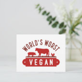 世界最悪のビーガン ポストカード (スタンド正面)