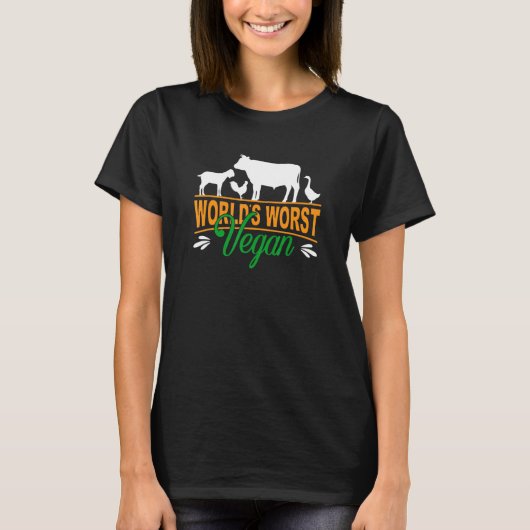 世界最悪のビーガン Tシャツ (正面)