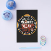 世界最悪のヴィーガン肉 BBQ チラシ (シングル)