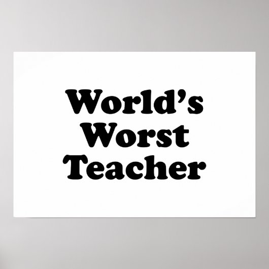 世界最悪の先生 ポスター (正面)