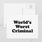 世界最悪の犯罪者 ポストカード (正面/裏面)