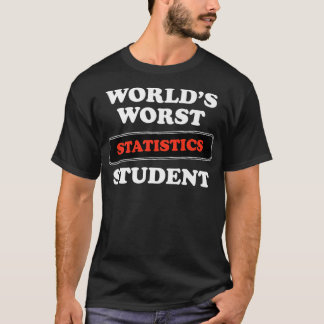 世界最悪の統計学生プレミアム Tシャツ