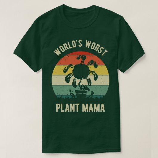 世界最悪プラントママV Tシャツ (デザイン正面)