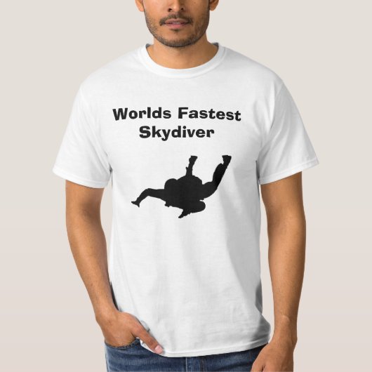 世界最速スカイダイバーTシャツ Tシャツ (正面)