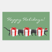 世界最長の猫 長方形シール (正面)