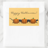 世界最長の猫 長方形シール (バッグ)