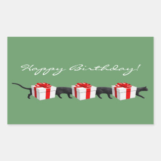 世界最長の猫 長方形シール