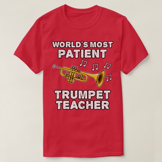 世界最長患者トランペット先生トランピーターファン Tシャツ (デザイン正面)