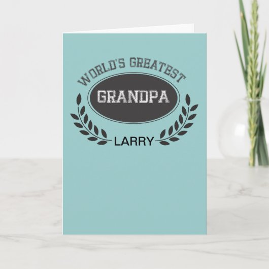 世界最高のおじいちゃん カード (正面)