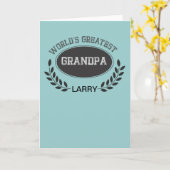 世界最高のおじいちゃん カード (黄色い花)