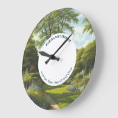 世界最高のじいちゃんの庭園時計 ラージ壁時計 (傾斜)
