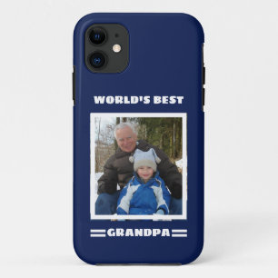 世界最高のじいちゃん カスタム写真パーソナライズ iPhone 11 ケース