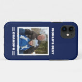 世界最高のじいちゃん カスタム写真パーソナライズ Case-Mate iPhoneケース (裏面(横))
