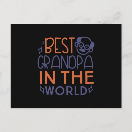 世界最高のにおじいちゃん ポストカード (正面)