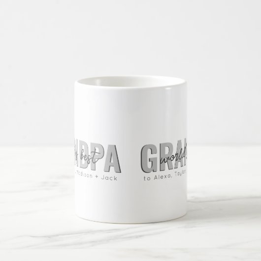 世界最高ののおじいちゃん コーヒーマグカップ (中央)